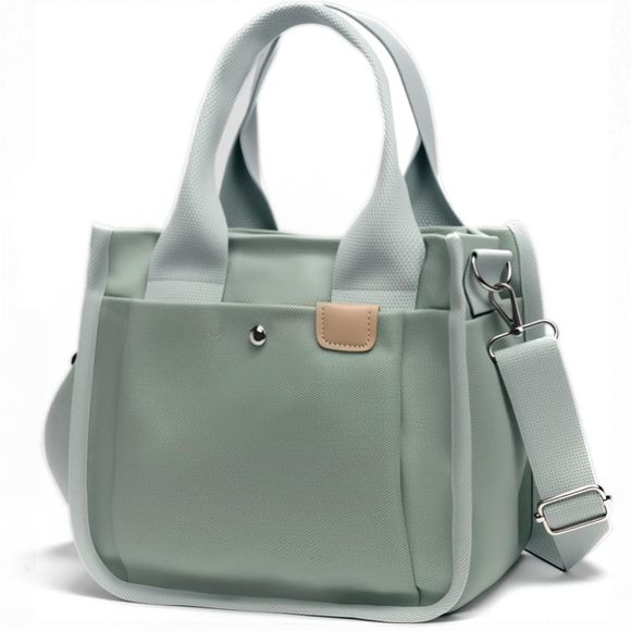 Small Canvas Tote Bag With Zier, Canvas Multi-Pocket Crossbody Bag Purse Uwu T_ - Picture 1 of 6